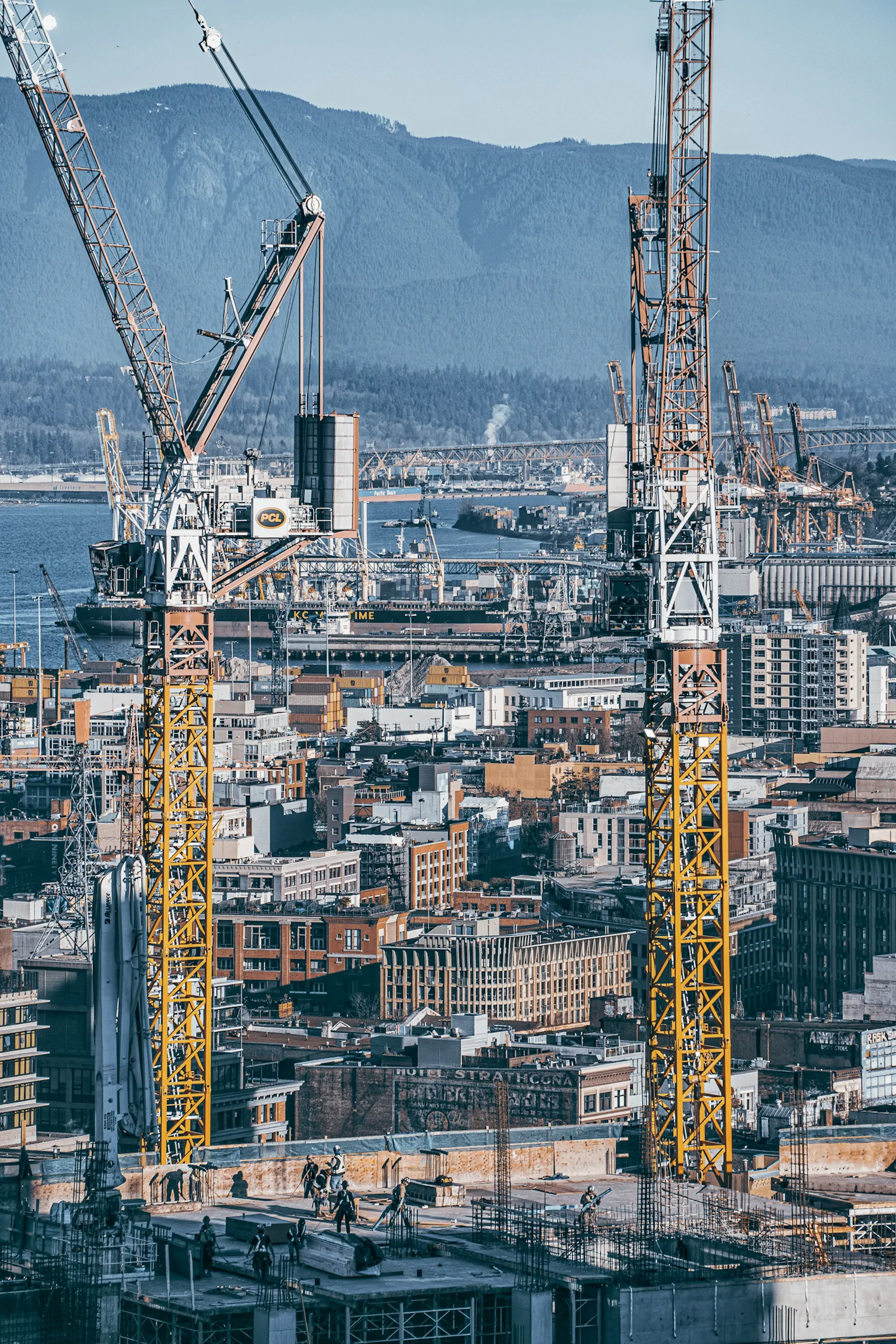 The Post Under Construction Above Vancouver's Downtown Eastside