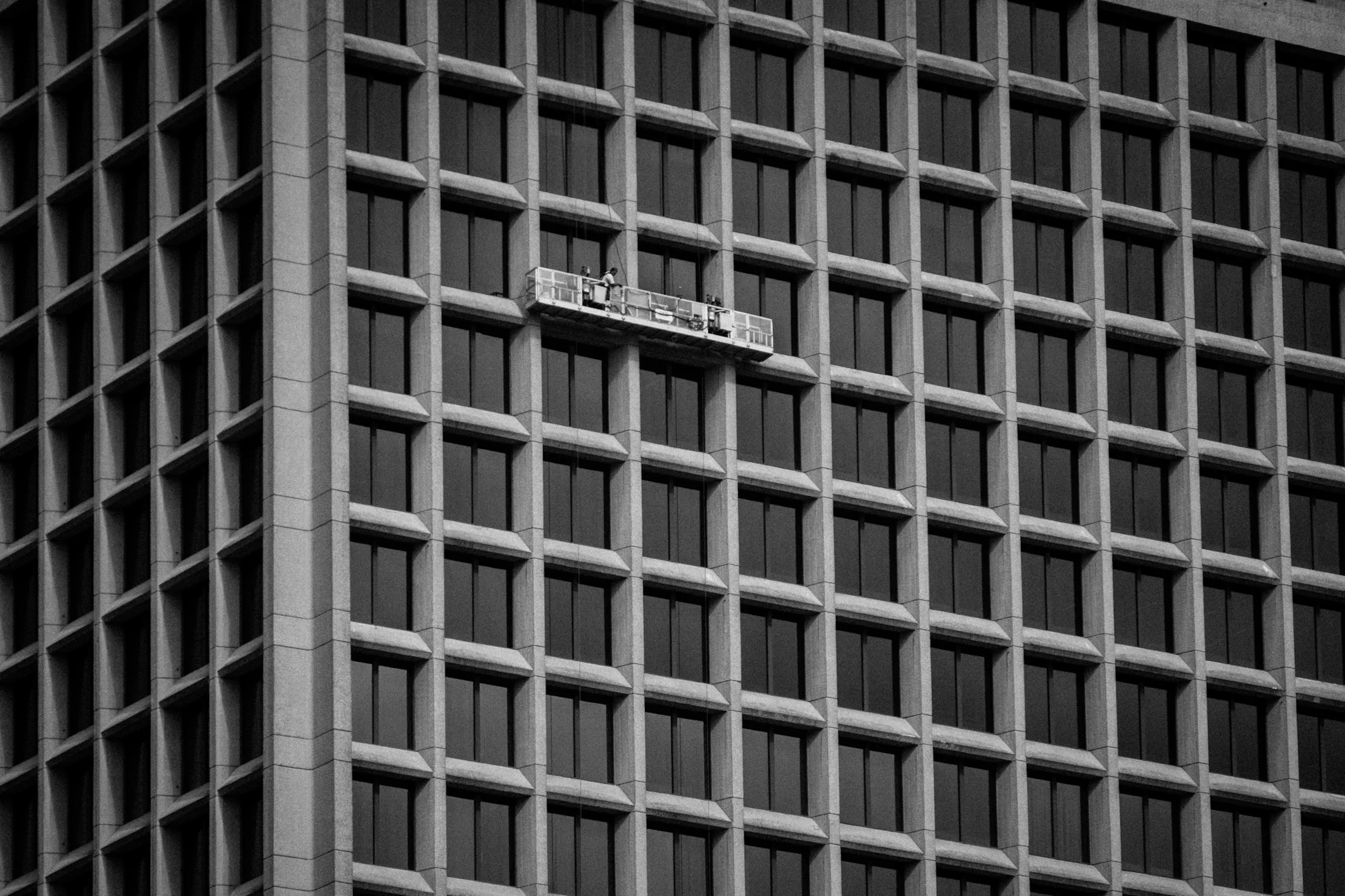 Facade Maintenance Crew at Granville Square, Vancouver